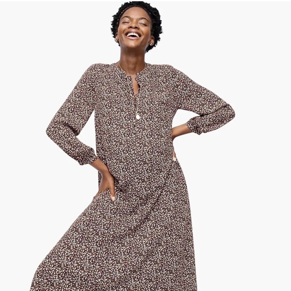 J.Crew x Hatch Maternity Floral Caftan Dress Black Bloom M/L 8/10‎ (Hatch 2)